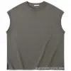 Marca de moda de verano 230g peso pound algodón sin mangas camiseta de hombre chaleco personalizado ropa deportiva canaleta colectiva al por mayor Item Picture